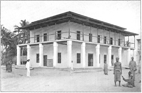 A German "Factory" at Tanga, the Store Below, the
Living Apartments Above.