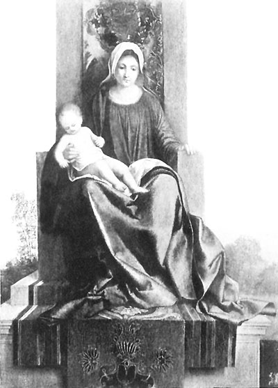 Madonna of Castelfranco. Photogravure from the Painting by Giorgione in the Parish Church, Castelfranco.