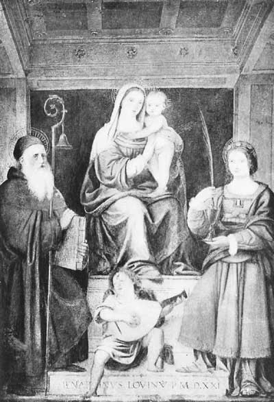 Luini.—Madonna with St. Barbara and St.Anthony.