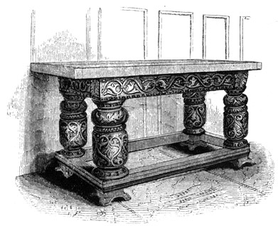 Ancient Communion Table, Sunningwell Church, Berkshire.