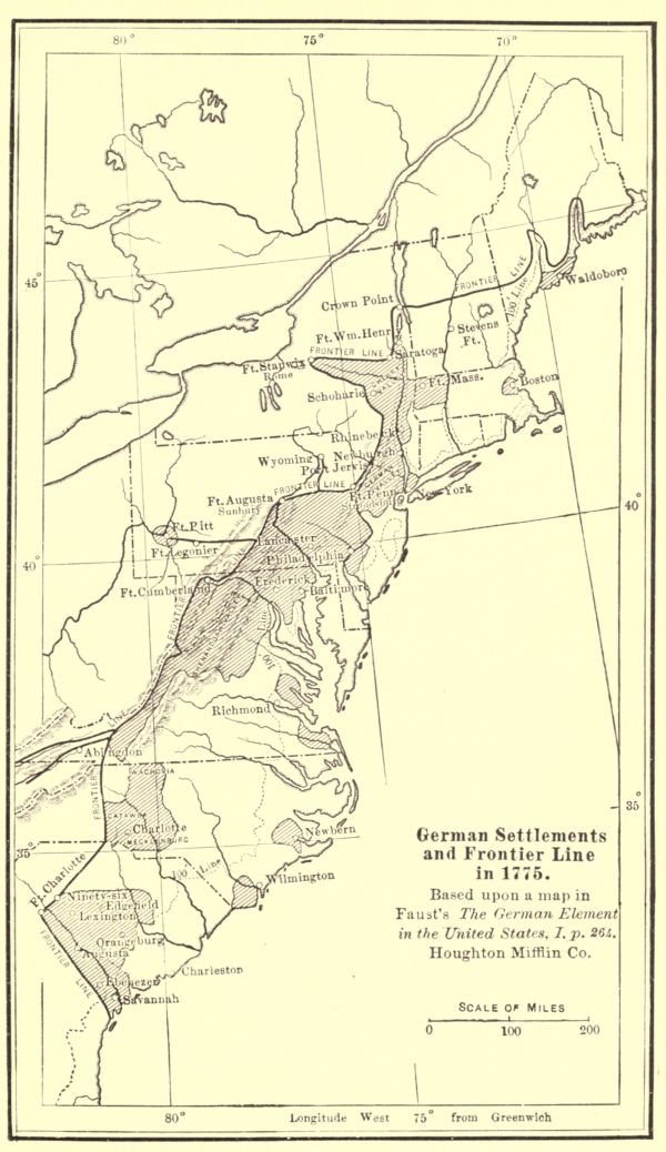 Area of German Settlement