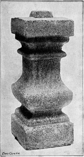 Fig. 47.—Concrete Baluster Finished by Scrubbing and
Washing.