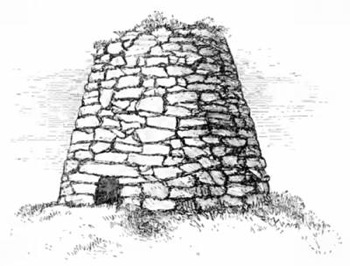 EXTERIOR OF A NURAGHE.