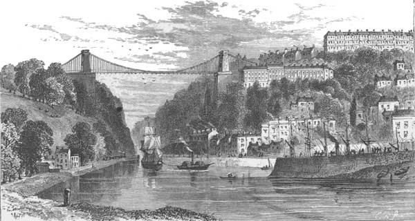 CLIFTON SUSPENSION-BRIDGE, BRISTOL.