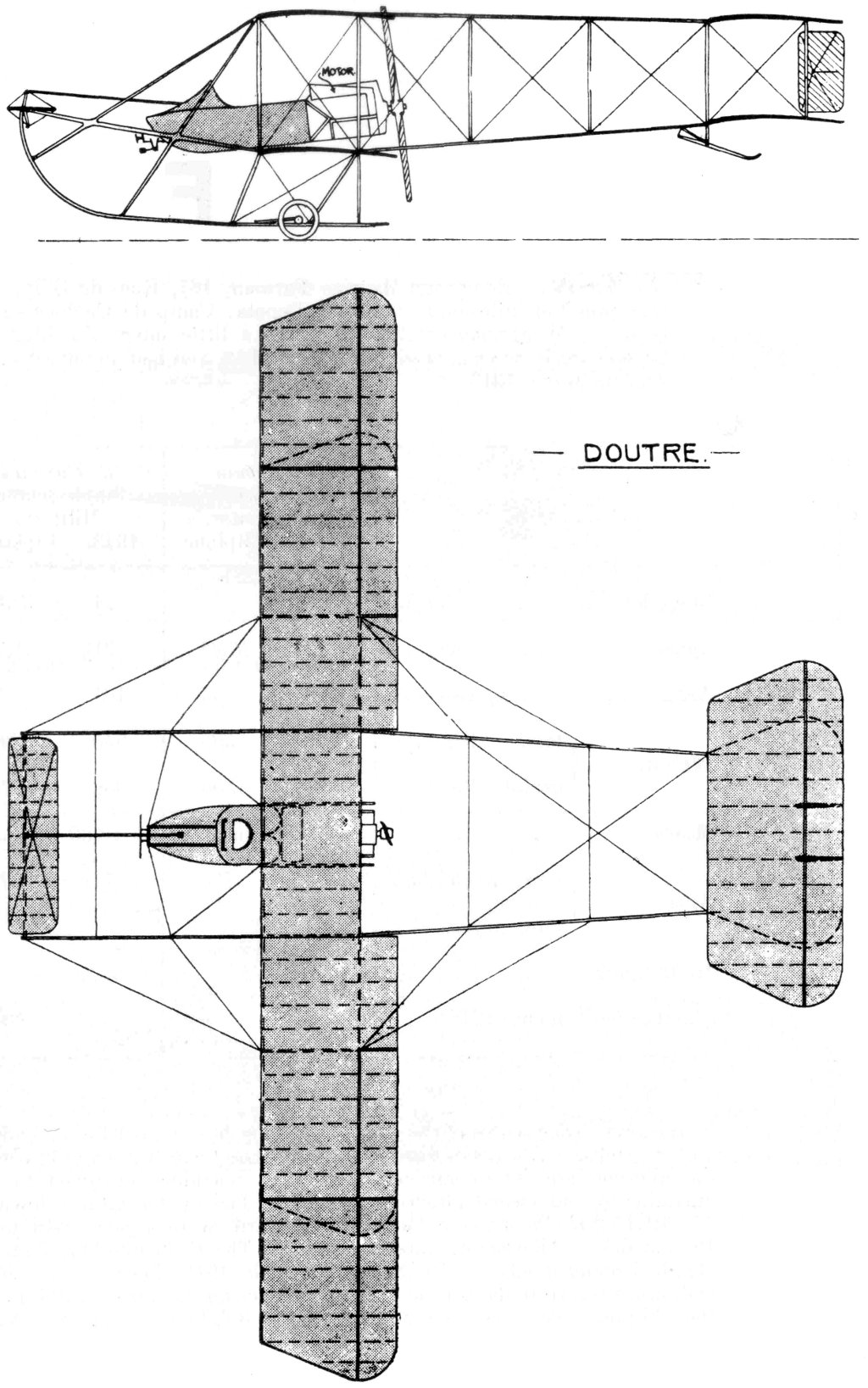 DOUTRE. Uniform Aeroplane Scale