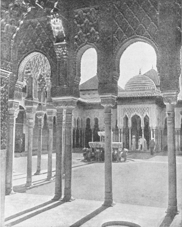 A COURTYARD IN THE ALHAMBRA