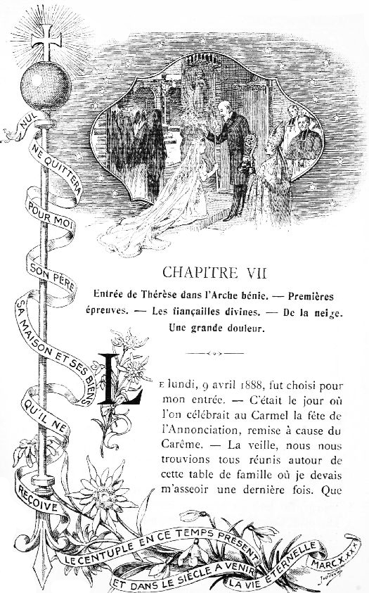 NUL NE QUITTERA POUR MOI SON PRE SA MAISON ET SES BIENS
QU'IL NE REOIVE LE CENTUPLE EN CE TEMPS PRSENT ET DANS LE SICLE A
VENIR LA VIE TERNELLE. MARC X. XXX