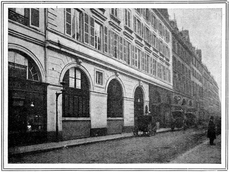 RUE DE PROVENCE, WHERE SARAH BERNHARDT, AT THE AGE OF FIVE,
WAS TAKEN TO LIVE WITH HER NURSE.

From a Photo. by C. Robert Paris.