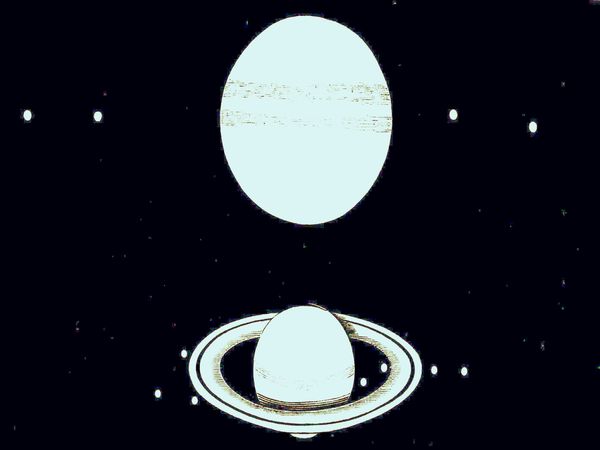 Figures 59, 60.
JUPITER AND SATURN.
