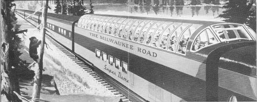 Super dome railroad car.