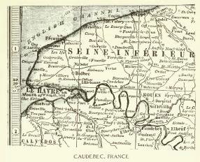 Caudebec, France map
