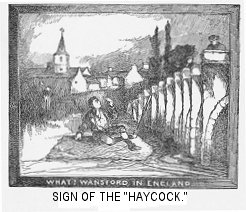 Sign of the “Haycock.”