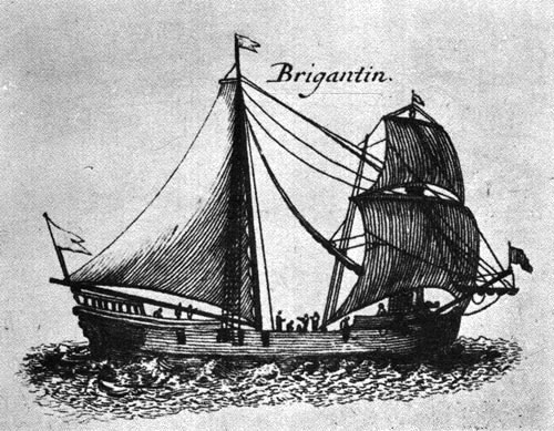 Brigantine, about 1720