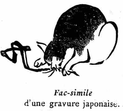 Fac-simile
d'une gravure japonaise.