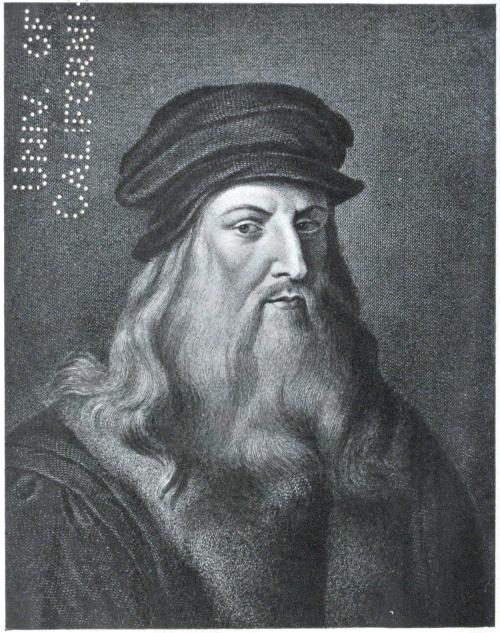 LEONARDO DA VINCI AFTER THE PORTRAIT IN THE UFFIZI GALLERY, FLORENCE