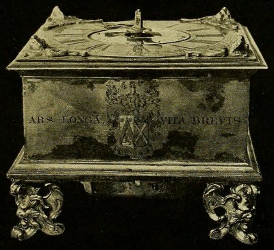 Large Brass Table Clock, Dutch, Seventeenth Century,
Newsom, London, 1565