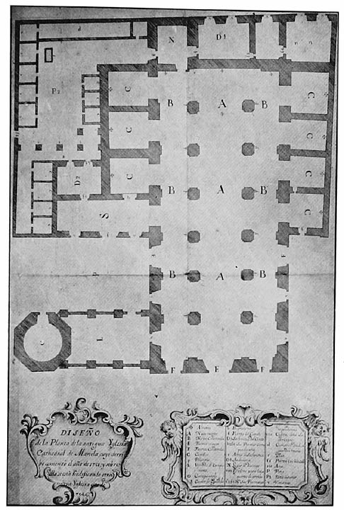 Plan of Manila Cathedral prior to 1750