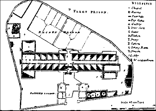 GROUND PLAN OF FLEET PRISON.