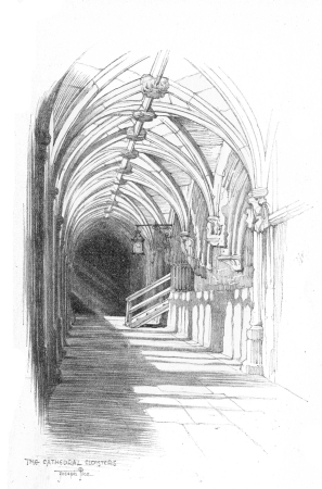 Image unavailable: THE CATHEDRAL CLOISTERS.