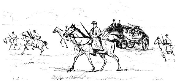 Cavalry and wagon