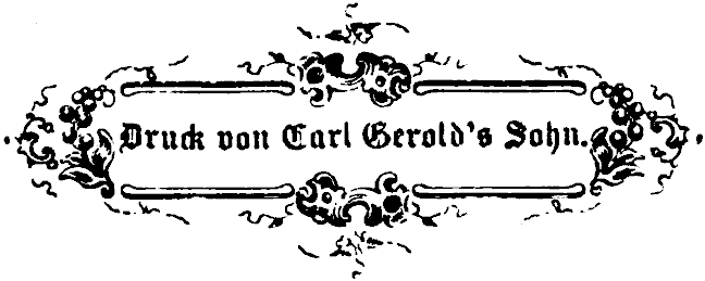 Druck von Carl Gerold’s Sohn