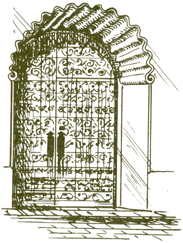 Mission door.