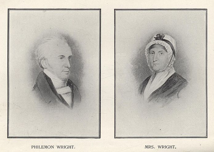 PHILEMON WRIGHT.  MRS. WRIGHT.