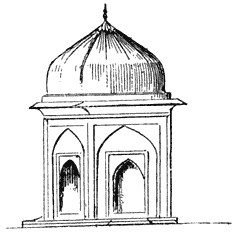 Muḥammadan grave monument.