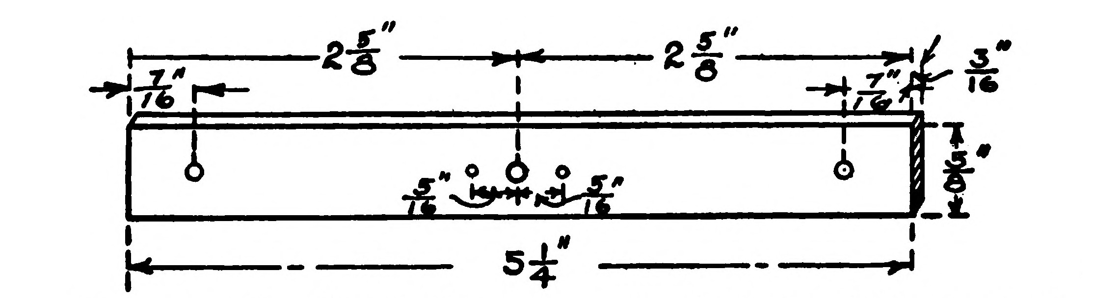 FIG. 13.—The Supporting Bar upon which the Collector Rods are mounted. Made of hard rubber so as to be a perfect Insulator.