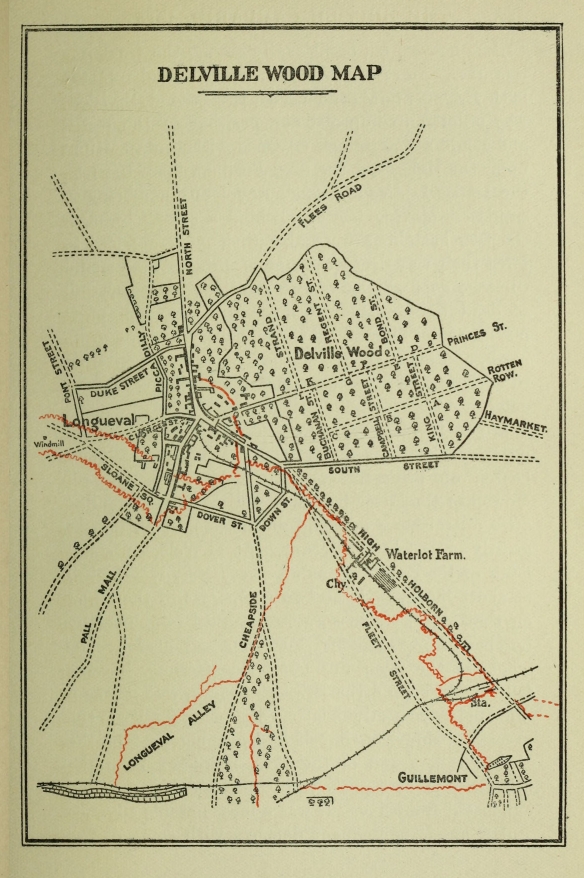 DELVILLE WOOD MAP