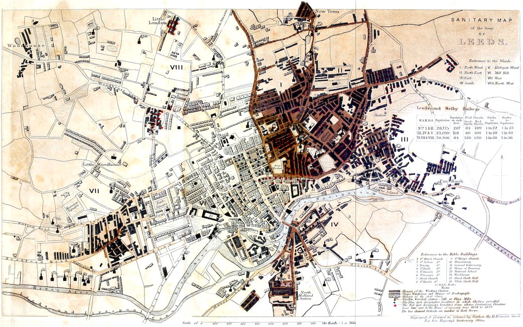 SANITARY MAP of the Town OF LEEDS.