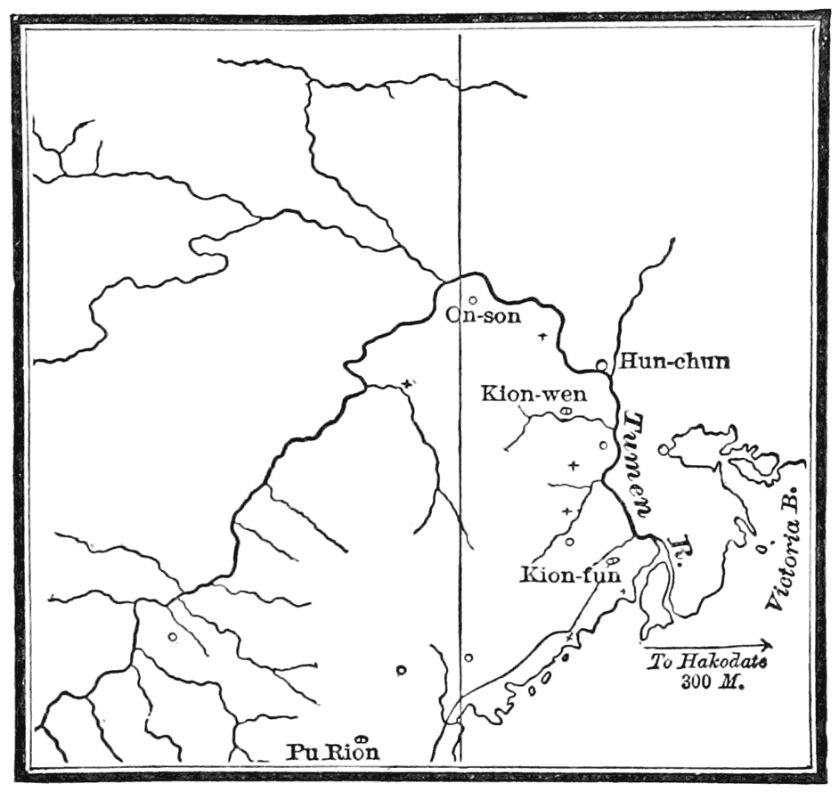 Map illustrating the Jesuit Survey of 1709.