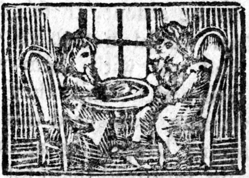 Feast woodcut