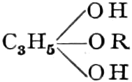 Glycerin-Monoester: H, R, H