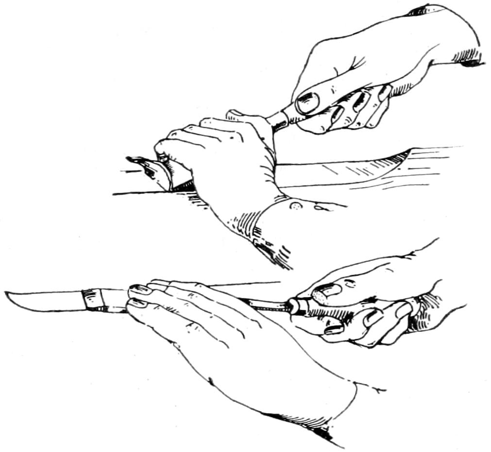 Chisel position in cutting chamfers