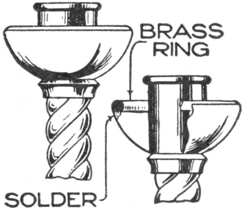 Repaired candlestick