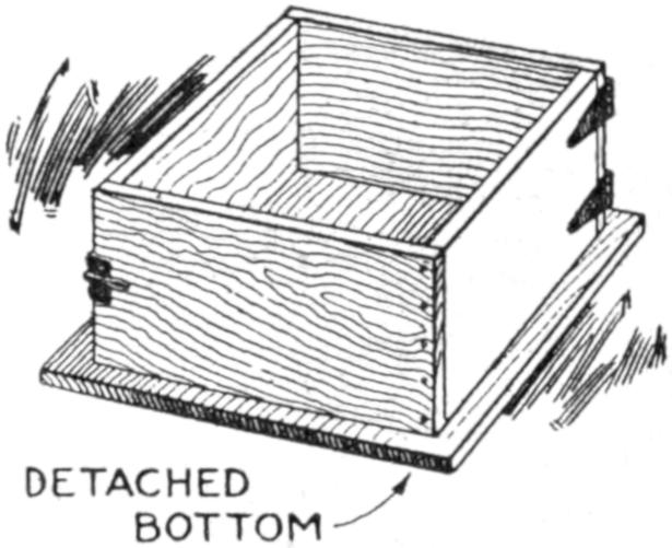 Snow block mould with removable bottom