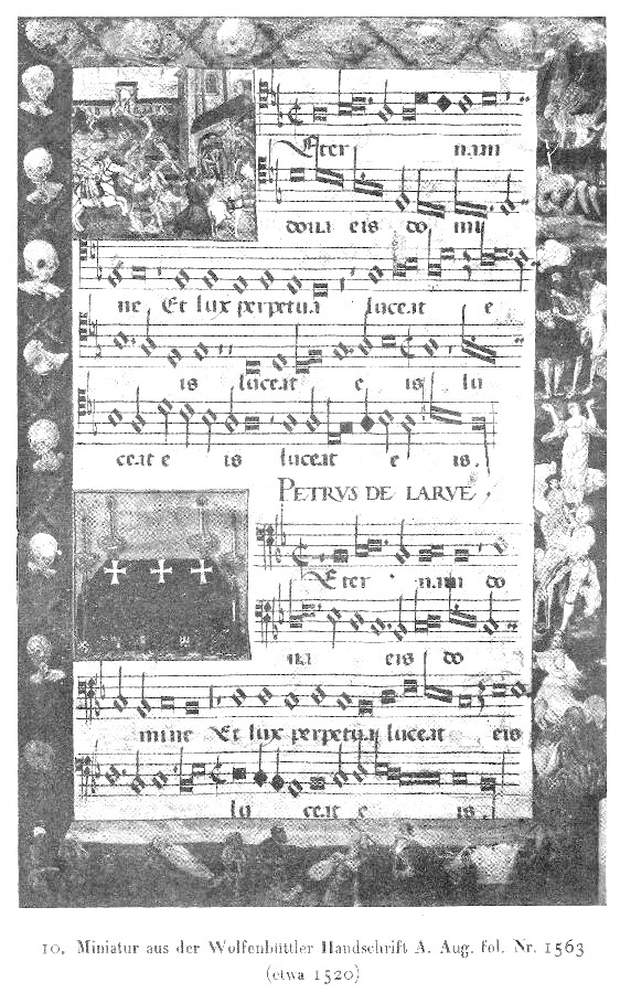 Miniatur aus der Wolfenbüttler Handschrift A. Aug.
fol. Nr. 1563