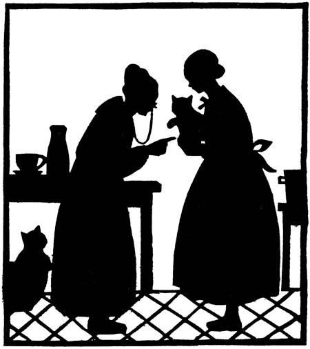  She held him before Miss Winifred's astonished eyes